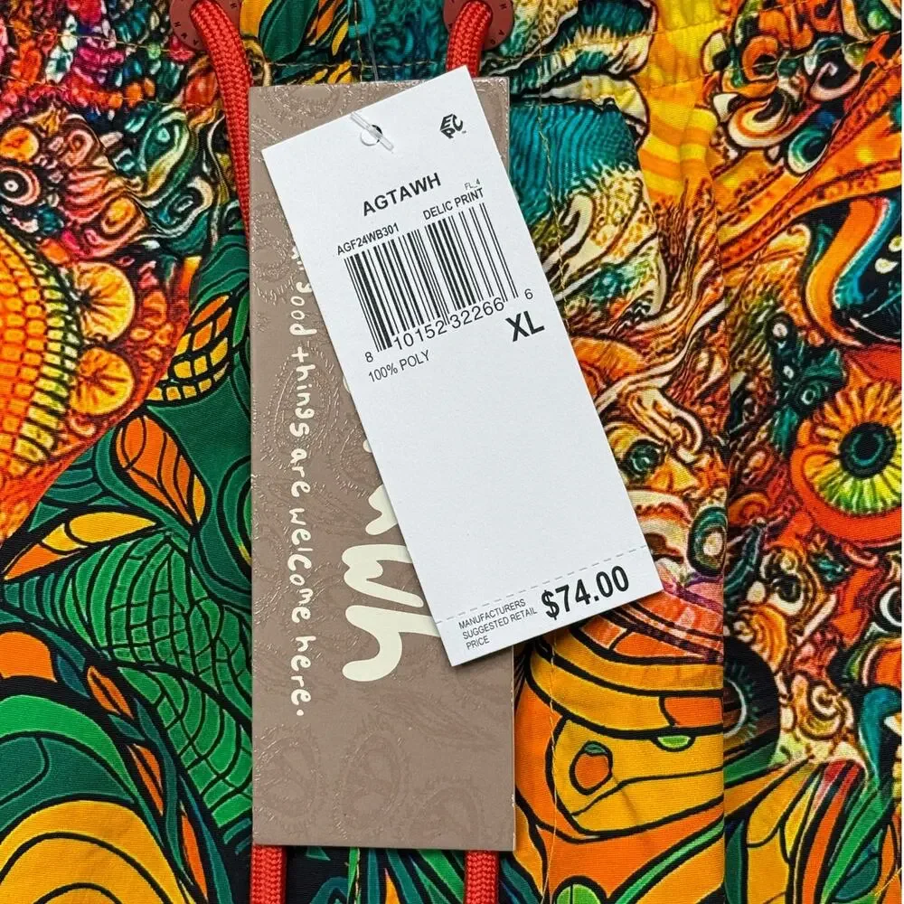 The AGTAWH Delic Print Swim Shorts Multi, XL $75